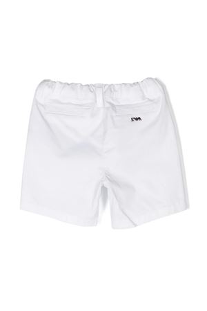 white cotton shorts EMPORIO ARMANI KIDS | 8NHS604N6YZ0100